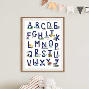 Animal Alphabet Print | Full A-Z