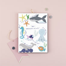 Load image into Gallery viewer, Underwater Print | Under The Sea | Nursery Print | Kids Wall Art