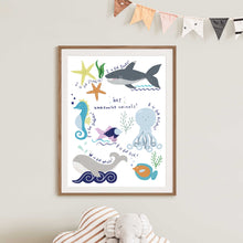 Load image into Gallery viewer, Underwater Print | Under The Sea | Nursery Print | Kids Wall Art