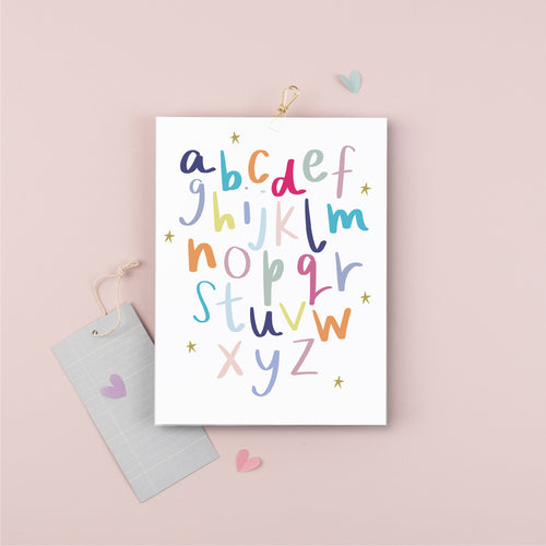 Children's Lowercase Alphabet Print