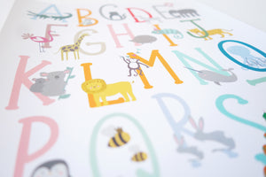 Animal Alphabet Print