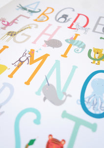 Animal Alphabet Print