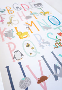 Animal Alphabet Print