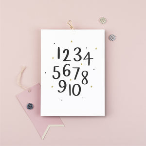 Children's Numbers Print