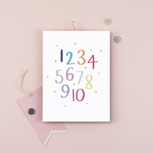 Children's Numbers Print