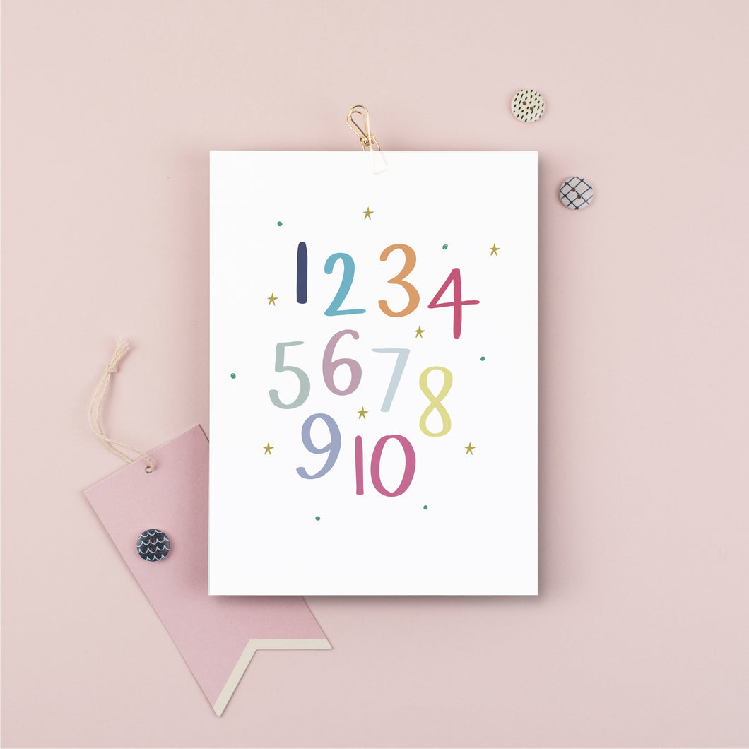 Children's Numbers Print