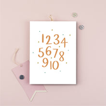 Load image into Gallery viewer, Children&#39;s Numbers Print