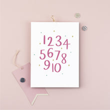 Load image into Gallery viewer, Children&#39;s Numbers Print