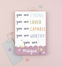 Load image into Gallery viewer, Children’s ‘You are Magic’ Affirmation Print