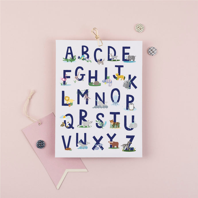 Animal Alphabet Print | Full A-Z