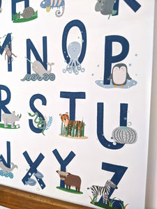 Animal Alphabet Print | Full A-Z